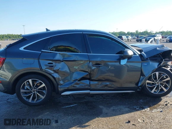 2022 Audi Q5 Sportback S line Premium с VIN WA14AAFY3N2090977, выставлен на аукционе IAAI как лот 42174322 с пробегом Не указан миль и . История ставок и продаж доступна на DreamBid. Изображение 13.