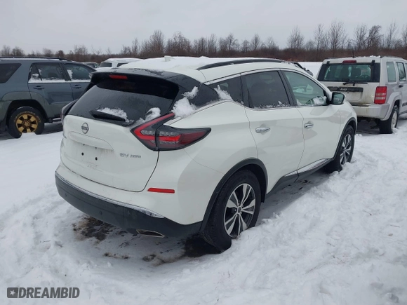 2023 Nissan Murano SV with VIN 5N1AZ2BSXPC130666, listed as a IAAI auction lot 41432365 with 42,772 mi miles. Bid and sale history available at carsss.com. Image 4.