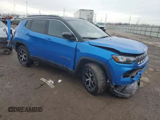 2024 Jeep Compass Limited with VIN 3C4NJDCN9RT112510, listed as a Copart auction lot 45630195 with 2,678 mi miles and Salvage Title. Bid and sale history available at carsss.com. Image 4.