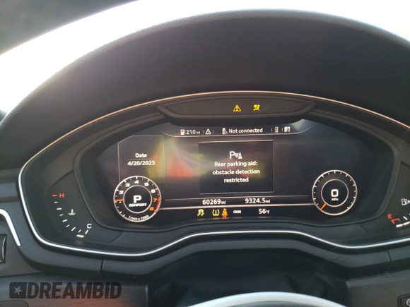 2018 Audi A5 Sportback Premium Plus with VIN WAUBNCF54JA010070, listed as a Copart auction lot 48470963 with 60,269 mi miles. Bid and sale history available at carsss.com. Image 9.