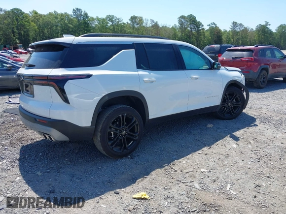 2025 Chevrolet Traverse FWD LT with VIN 1GNERGRS7SJ144304, listed as a IAAI auction lot 42522424 with 4,081 mi miles and . Bid and sale history available at DreamBid. Image 4.
