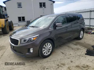 2017 Kia Sedona EX with VIN KNDMC5C16H6253083, listed as a Copart auction lot 52282985 with 80,259 mi miles and Salvage Title. Bid and sale history available at DreamBid. Image 1.