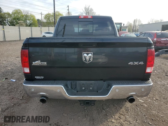 2017 Ram 1500 Big Horn with VIN 3C6RR7LT7HG505737, listed as a Copart auction lot 53357345 with 0 mi miles and Salvage Title. Bid and sale history available at carsss.com. Image 6.