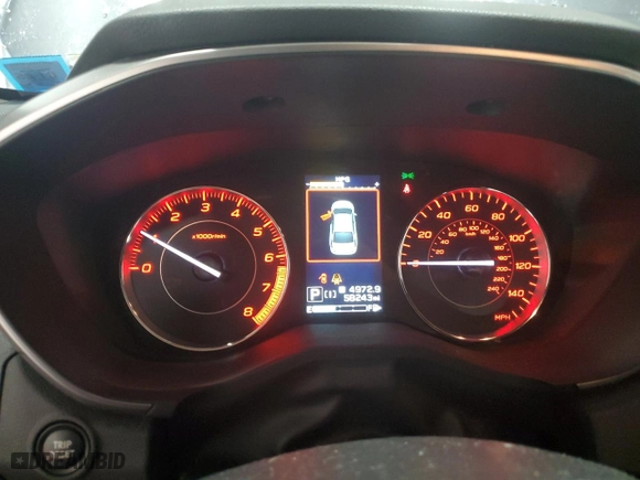 2022 Subaru Impreza Sport with VIN 4S3GTAM61N3704157, listed as a Copart auction lot 88740905 with 58,243 mi miles and Salvage Title. Bid and sale history available at carsss.com. Image 9.