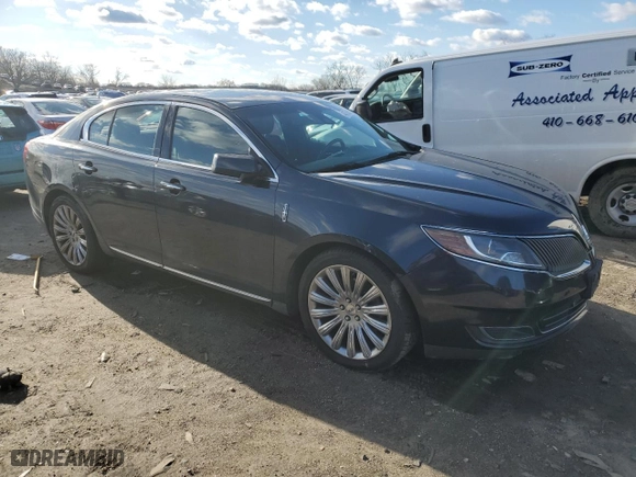 2014 Lincoln MKS with VIN 1LNHL9EK1EG612260, listed as a Copart auction lot 43759825 with 89,746 mi miles and Salvage Title. Bid and sale history available at carsss.com. Image 4.