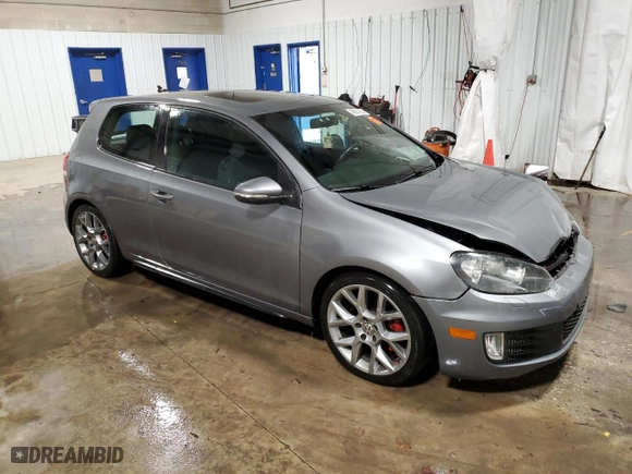 2013 Volkswagen GTI with VIN WVWFV7AJ8DW012833, listed as a Copart auction lot 46667255 with 106,973 mi miles and Salvage Title. Bid and sale history available at carsss.com. Image 4.