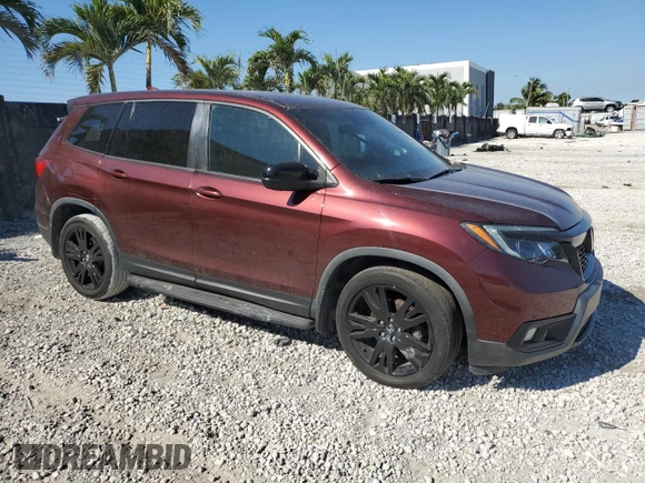 2019 Honda Passport Sport with VIN 5FNYF7H2XKB006263, listed as a Copart auction lot 49761595 with 54,678 mi miles and Non repairable. Bid and sale history available at DreamBid. Image 4.