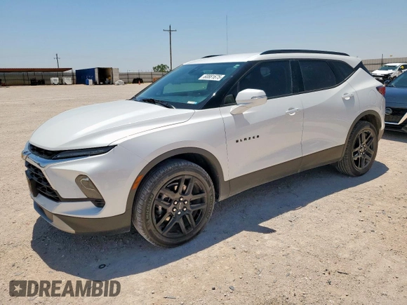 2024 Chevrolet Blazer LT with VIN 3GNKBDR44RS186042, listed as a Copart auction lot 60881675 with 28,457 mi miles and Clean title. Bid and sale history available at DreamBid. Image 1.