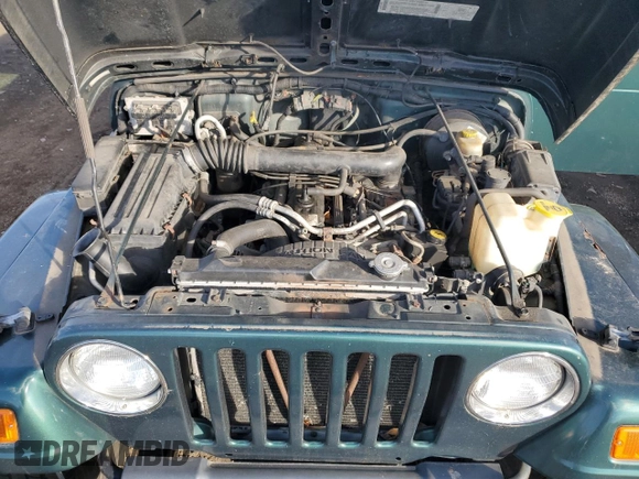 2001 Jeep Wrangler Sahara with VIN 1J4FA59S31P324555, listed as a Copart auction lot 80100734 with 136,973 mi miles and Clean Title. Bid and sale history available at carsss.com. Image 11.