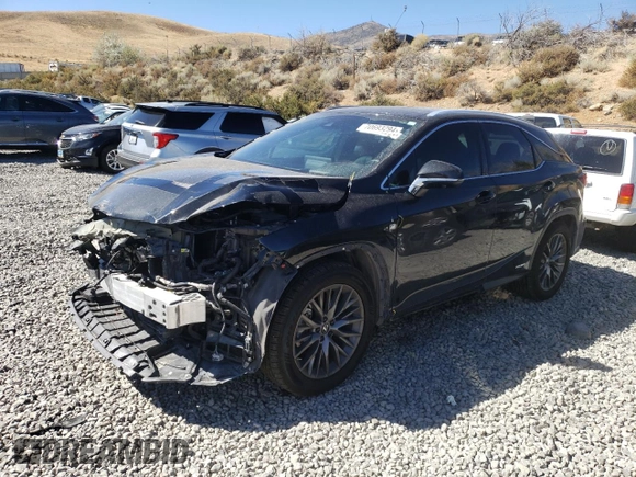 2022 Lexus RX with VIN 2T2YGMDA4NC092750, listed as a Copart auction lot 70693294 with 30,198 mi miles and Salvage Title. Bid and sale history available at carsss.com. Image 1.