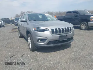 2019 Jeep Cherokee Latitude with VIN 1C4PJMCB4KD239465, listed as a IAAI auction lot 41849483 with 81,229 mi miles. Bid and sale history available at carsss.com. Image 1.