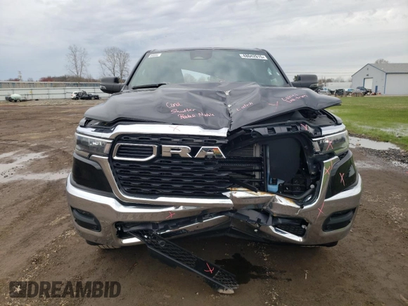 2025 Ram 1500 Big Horn z VIN 1C6SRFFP0SN559311, wystawiony jako Copart lot #48042015 z przebiegiem 491 mil mil oraz Szkoda całkowita • Salvage title. Historia ofert i sprzedaży dostępna na DreamBid. Obrazek 5.