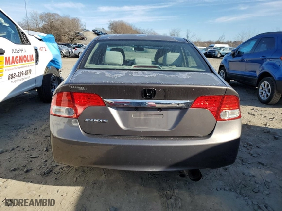 2010 Honda Civic Sdn LX with VIN 2HGFA1F5XAH575009, listed as a Copart auction lot 46429125 with 248,383 mi miles and Clean Title. Bid and sale history available at carsss.com. Image 6.