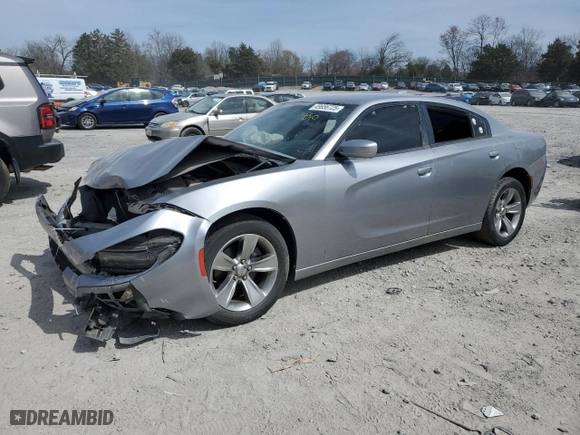 2015 Dodge Charger SXT with VIN 2C3CDXHGXFH784191, listed as a Copart auction lot 49656725 with 144,215 mi miles and Salvage Title. Bid and sale history available at carsss.com. Image 1.