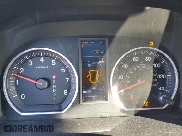 2010 Honda CR-V EX with VIN 3CZRE4H56AG702864, listed as a Copart auction lot 45662735 with 153,042 mi miles and Salvage Title. Bid and sale history available at carsss.com. Image 9.