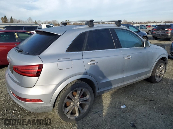 2015 Audi Q3 Premium Plus with VIN WA1BFCFSXFR002032, listed as a Copart auction lot 45018675 with 157,989 mi miles and Clean title. Bid and sale history available at DreamBid. Image 3.