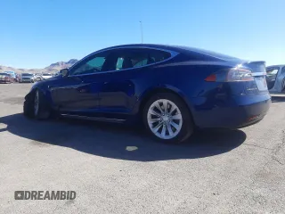2017 Tesla Model S 100D with VIN 5YJSA1E25HF222360, listed as a Copart auction lot 56799165 with Not provided miles and Salvage title. Bid and sale history available at DreamBid. Image 2.
