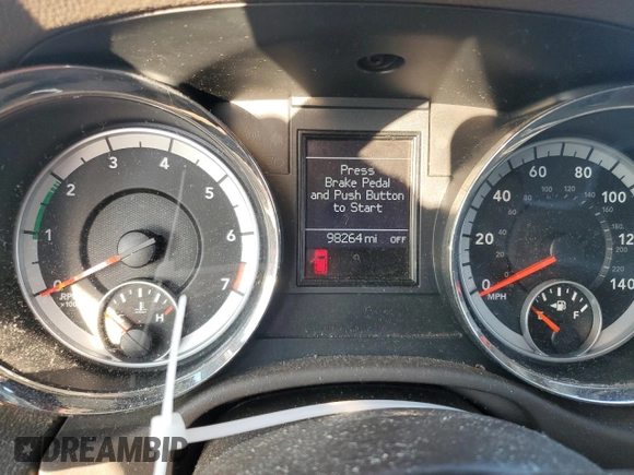2013 Dodge Durango Crew with VIN 1C4RDHDG1DC616909, listed as a Copart auction lot 61923565 with 98,264 mi miles and Salvage title. Bid and sale history available at DreamBid. Image 9.