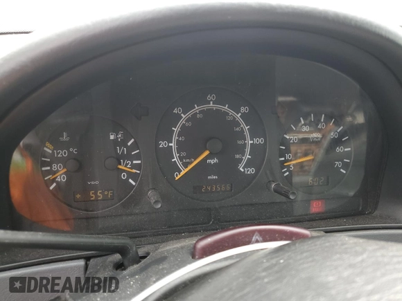 1999 Mercedes-Benz M 320/430/500 with VIN 4JGAB54E9XA127797, listed as a Copart auction lot 51408235 with 243,566 mi miles and Salvage title. Bid and sale history available at DreamBid. Image 9.