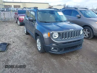 2016 Jeep Renegade Latitude with VIN ZACCJABT3GPD01423, listed as a IAAI auction lot 41653409 with 77,901 mi miles and . Bid and sale history available at carsss.com. Image 1.