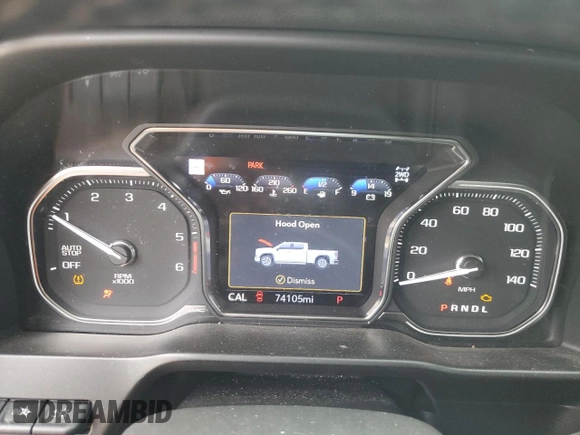 2020 GMC Sierra 1500 Denali z VIN 3GTU9FET4LG427257, wystawiony jako Copart lot #81757604 z przebiegiem 74 105 mil mil oraz Nie do naprawy • Non repairable. Historia ofert i sprzedaży dostępna na DreamBid. Obrazek 9.