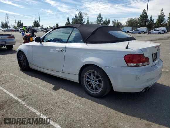 2010 BMW 1 Series 128i with VIN WBAUN1C51AVH81857, listed as a Copart auction lot 76075704 with 119,511 mi miles and Salvage title. Bid and sale history available at DreamBid. Image 2.