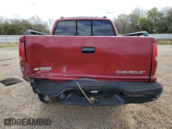 2004 Chevrolet S-10 LS with VIN 1GCDT13X94K104312, listed as a Copart auction lot 49689265 with 124,377 mi miles and Salvage Title. Bid and sale history available at DreamBid. Image 6.