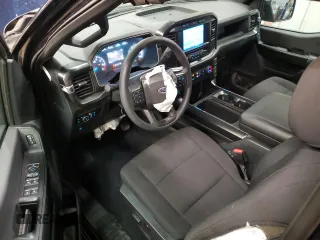 2023 Ford F-150 with VIN 1FTFW1P83PKE89261, listed as a Copart auction lot 46786025 with 9,079 mi miles and Salvage title. Bid and sale history available at DreamBid. Image 8.