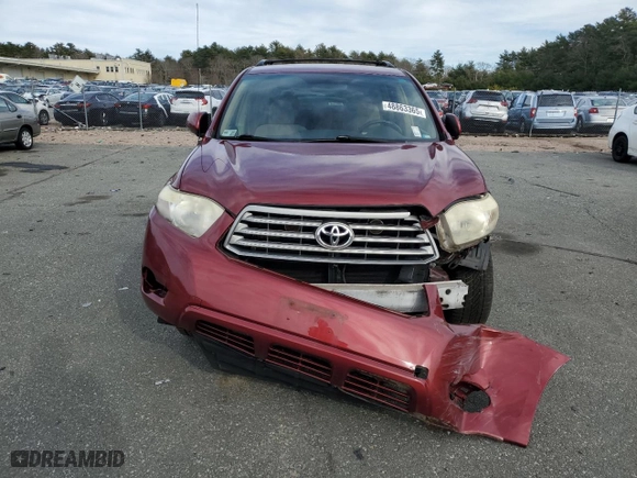 2008 Toyota Highlander with VIN JTEDS41A282014634, listed as a Copart auction lot 48863365 with 187,431 mi miles and Salvage Title. Bid and sale history available at carsss.com. Image 5.