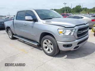 2022 Ram 1500 Lone Star with VIN 1C6RREFM7NN408498, listed as a IAAI auction lot 42063179 with 47,945 mi miles and . Bid and sale history available at DreamBid. Image 1.