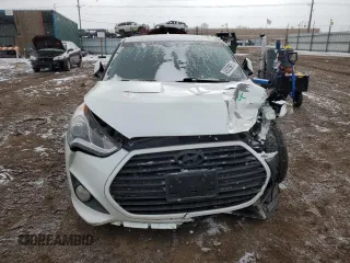 2014 Hyundai Veloster Turbo with VIN KMHTC6AEXEU193268, listed as a Copart auction lot 45005875 with 86,133 mi miles and Salvage Title. Bid and sale history available at carsss.com. Image 5.