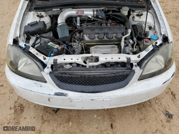 2001 Honda Civic EX with VIN 1HGEM22901L101526, listed as a Copart auction lot 43346935 with 240,594 mi miles and Salvage Title. Bid and sale history available at carsss.com. Image 13.