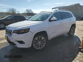 2019 Jeep Cherokee Overland with VIN 1C4PJMJN1KD269004, listed as a Copart auction lot 79611944 with 52,076 mi miles and Salvage title. Bid and sale history available at DreamBid. Image 1.