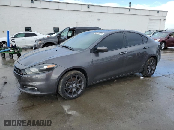 2016 Dodge Dart SXT with VIN 1C3CDFBB9GD607380, listed as a Copart auction lot 45717685 with 88,984 mi miles and Salvage Title. Bid and sale history available at carsss.com. Image 1.