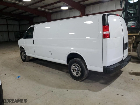 2023 GMC Savana Cargo Van with VIN 1GTW7BFP0P1134677, listed as a Copart auction lot 83756364 with 84,260 mi miles and Clean Title. Bid and sale history available at carsss.com. Image 2.