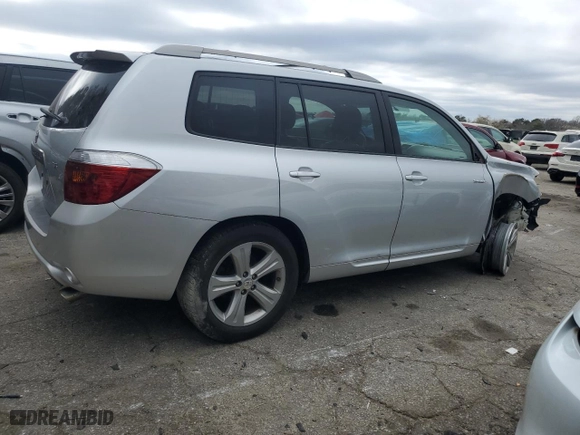 2008 Toyota Highlander Sport with VIN JTEDS43A582041906, listed as a Copart auction lot 47624975 with 149,428 mi miles and Salvage Title. Bid and sale history available at carsss.com. Image 3.