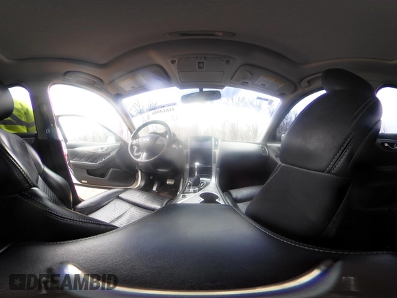 2016 Infiniti Q50 3.0t Red Sport 400 with VIN JN1FV7AR5GM450606, listed as a IAAI auction lot 41614906 with 108,187 mi miles. Bid and sale history available at carsss.com. Image 18.