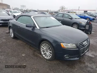 2012 Audi A5 Premium Plus with VIN WAULFAFH9CN002381, listed as a IAAI auction lot 42258750 with 81,415 mi miles and . Bid and sale history available at DreamBid. Image 1.
