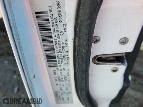 2018 Ram 1500 Tradesman with VIN 1C6RR7ST4JS172400, listed as a Copart auction lot 62854345 with 136,929 mi miles and Clean title. Bid and sale history available at DreamBid. Image 12.