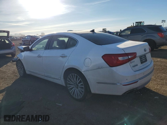 2015 Kia Cadenza Premium with VIN KNALN4D74F5168777, listed as a Copart auction lot 42695565 with Not Provided miles and Salvage Title. Bid and sale history available at carsss.com. Image 2.