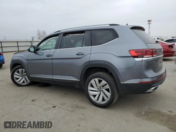 2021 Volkswagen Atlas SEL with VIN 1V2BP2CA0MC603750, listed as a Copart auction lot 85717244 with 39,303 mi miles and Salvage title. Bid and sale history available at DreamBid. Image 2.