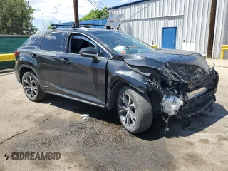 2019 Lexus RX 450h with VIN 2T2BGMCA3KC037404, listed as a Copart auction lot 61683875 with 76,316 mi miles and Salvage title. Bid and sale history available at DreamBid. Image 4.