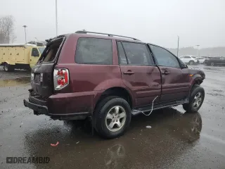 2007 Honda Pilot EX-L with VIN 2HKYF18567H535399, listed as a Copart auction lot 42993805 with 249,573 mi miles and Salvage Title. Bid and sale history available at carsss.com. Image 3.
