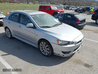 2010 Mitsubishi Lancer GTS with VIN JA32X8HWXAU010281, listed as a IAAI auction lot 41675417 with 101,502 mi miles. Bid and sale history available at carsss.com. Image 1.