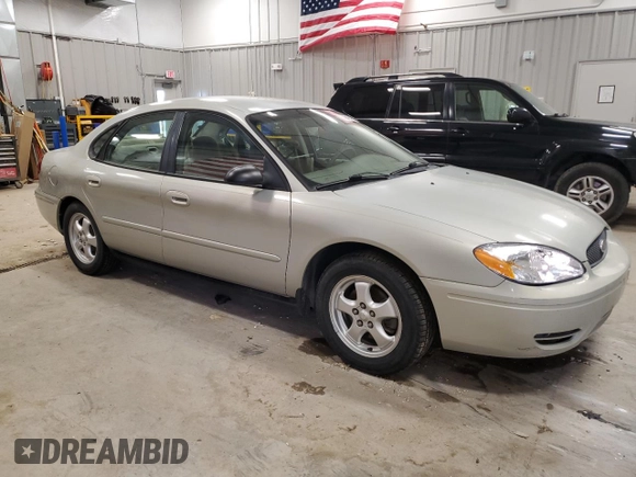 2007 Ford Taurus SE with VIN 1FAFP53U17A150484, listed as a Copart auction lot 56642465 with Not provided miles and Clean title. Bid and sale history available at DreamBid. Image 4.