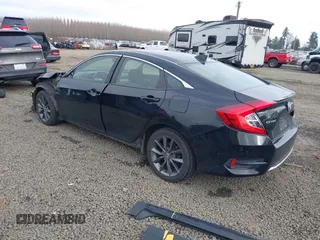 2019 Honda Civic Sedan EX with VIN JHMFC1F38KX012348, listed as a IAAI auction lot 41450738 with 105,551 mi miles. Bid and sale history available at carsss.com. Image 3.