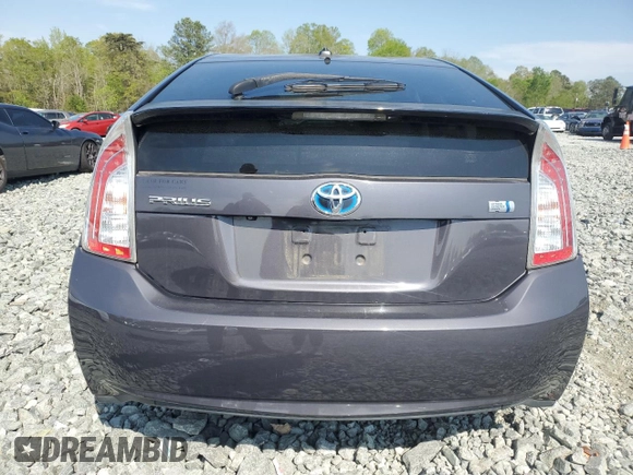2012 Toyota Prius One with VIN JTDKN3DU7C1581293, listed as a Copart auction lot 53319285 with 181,618 mi miles and Salvage Title. Bid and sale history available at DreamBid. Image 6.