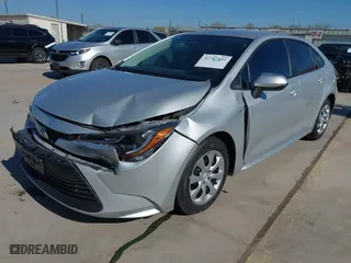 2023 Toyota Corolla LE with VIN 5YFB4MDE5PP077487, listed as a IAAI auction lot 41787681 with 19,831 mi miles. Bid and sale history available at carsss.com. Image 2.