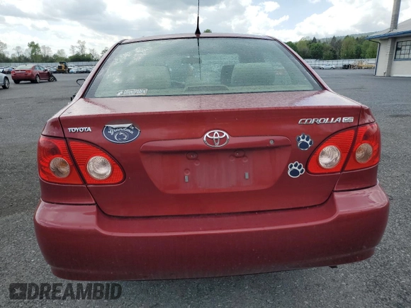 2008 Toyota Corolla CE with VIN 2T1BR32E98C899483, listed as a Copart auction lot 55488275 with 155,884 mi miles and Salvage Title. Bid and sale history available at DreamBid. Image 6.