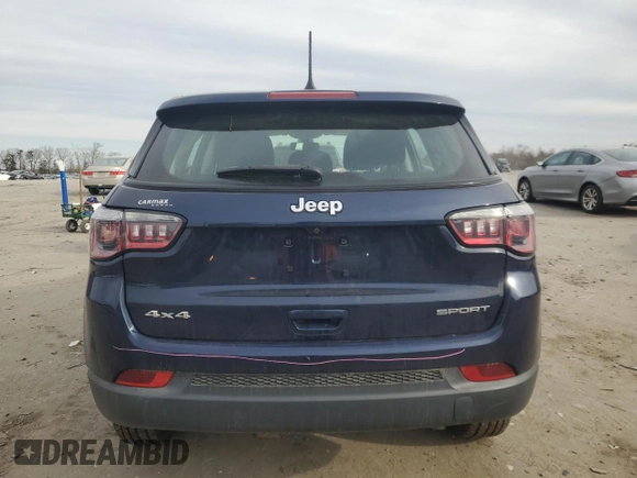2020 Jeep Compass Sport с VIN 3C4NJDAB0LT149770, выставлен на аукционе Copart как лот 45551475 с пробегом 48 326 миль миль и Списание • Salvage title. История ставок и продаж доступна на DreamBid. Изображение 6.